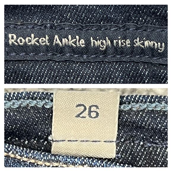 Citizens of Humanity Rocket Skinny Jeans 26" Pearl Studded Hem COH Punk Goth Emo - Picture 3 of 11